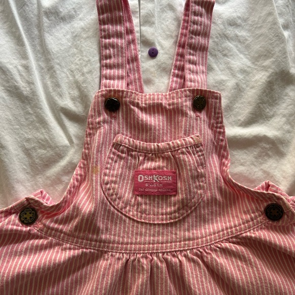 OshKosh B'gosh Purple and Pink Dress Set with Blouse - Picture 4 of 6